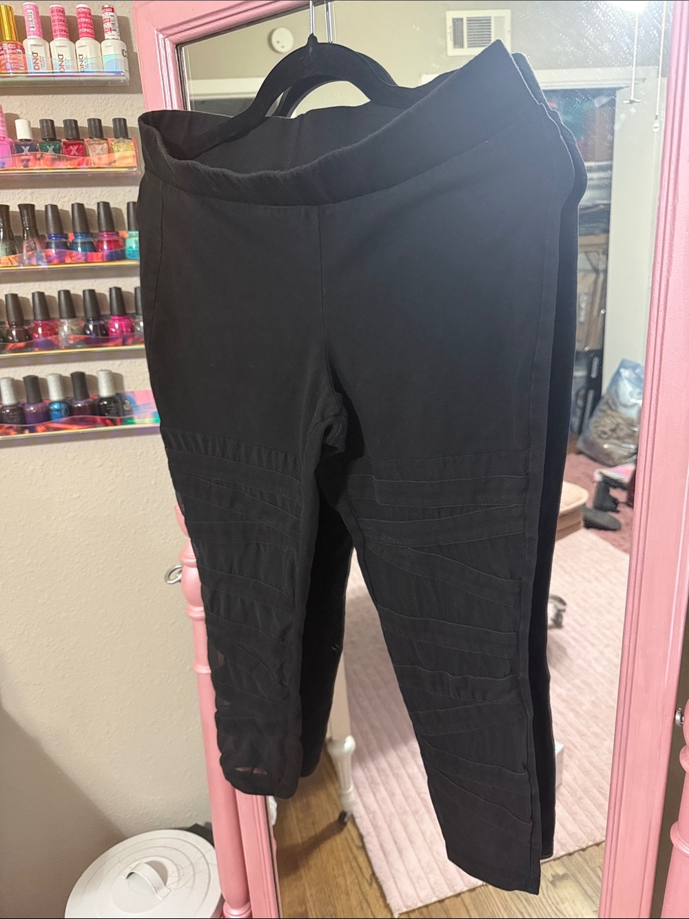 torrid Black Moto-Style Ponte Capri Leggings